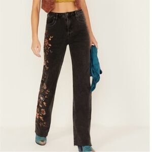 NWT Driftwood Chloe Zen Garden High Rise Wide Leg Jeans Size 26